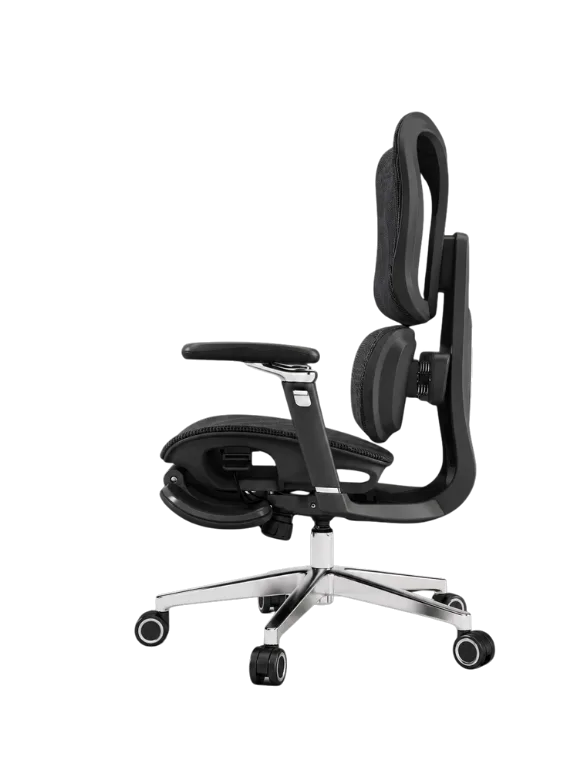 KUUL Arc chair in Onyx Black, side profile