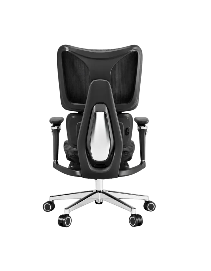 KUUL Arc chair in Onyx Black, rear view