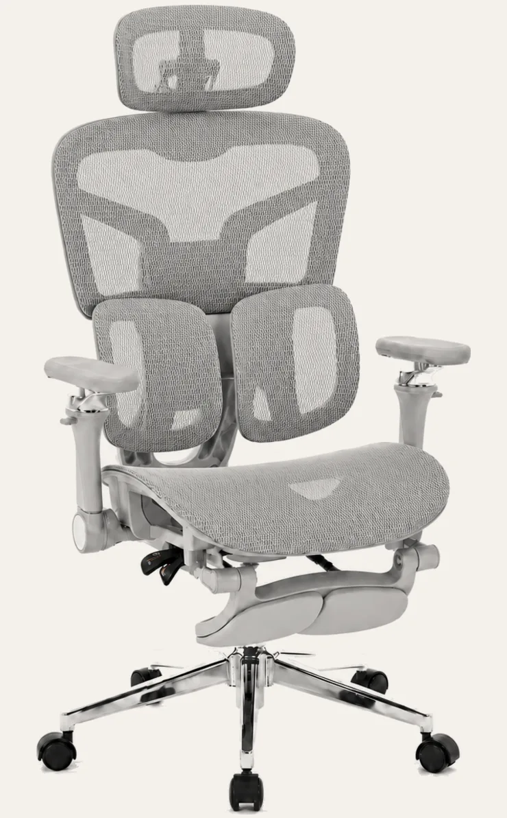 KUUL Aero chair in Mist, front three-quarter view