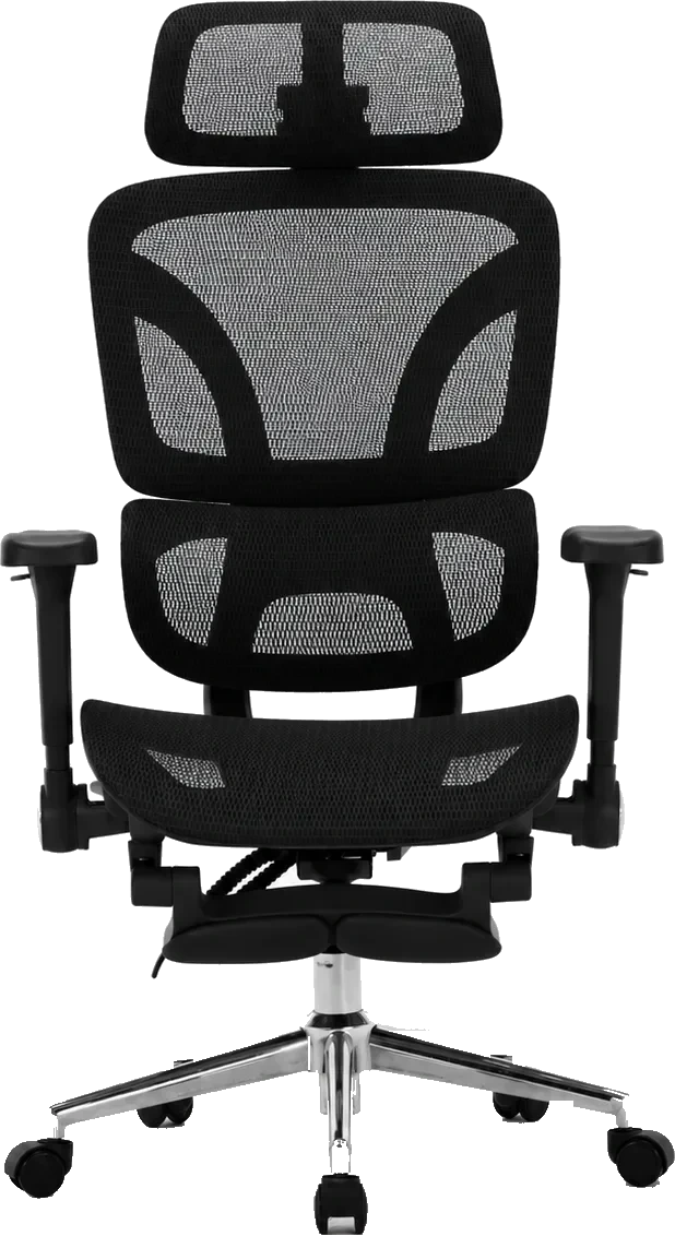 KUUL Flow chair in Onyx Black, front view