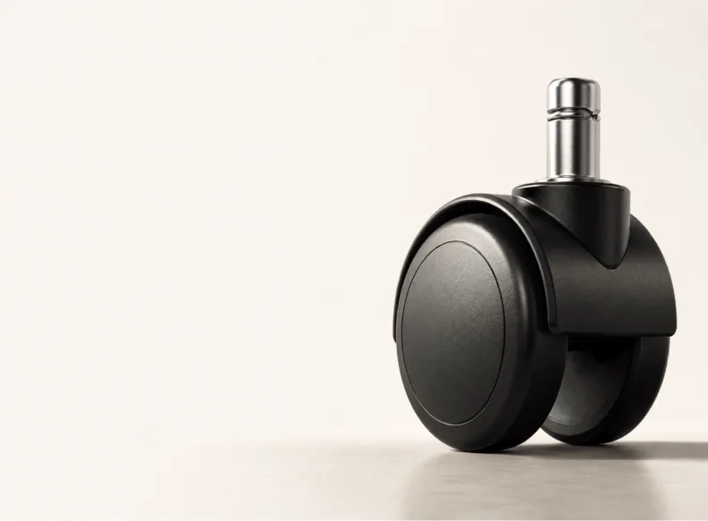 Quiet PU casters: wear-resistant and kinder to floors