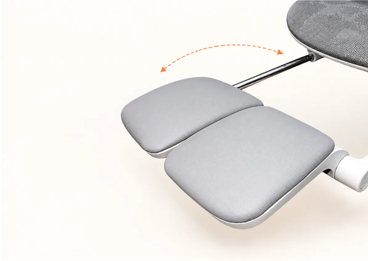 Padded footrest: kick back in comfort