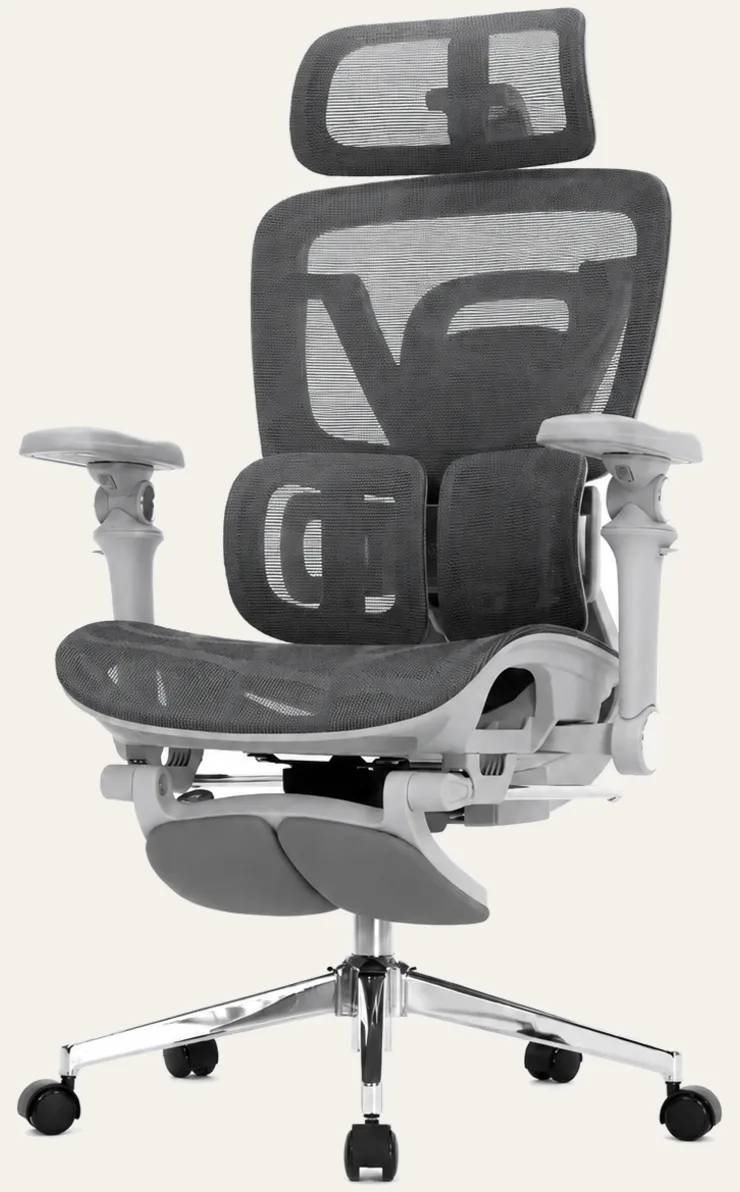 KUUL Atlas chair in Mist, front three-quarter view