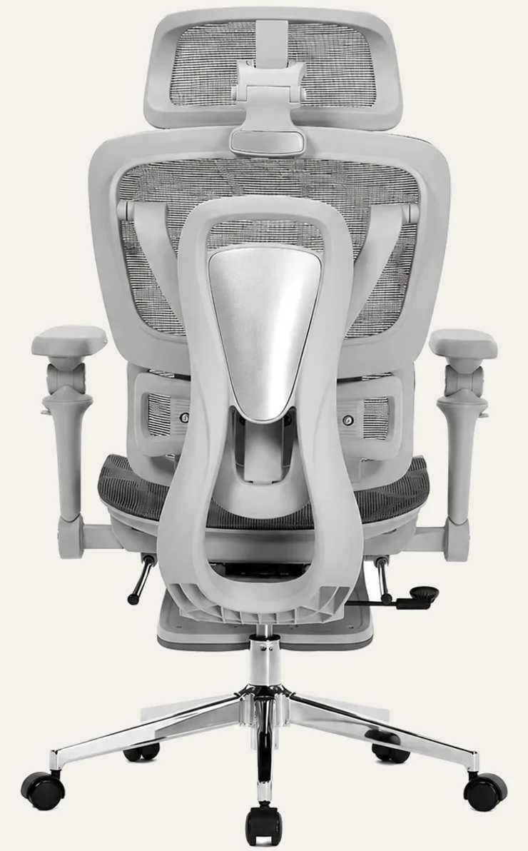 KUUL Atlas chair in Mist, rear view